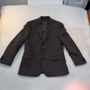 Lauren Ralph Lauren Black Label Blazer 43R Gray Slim Fit 100% Wool